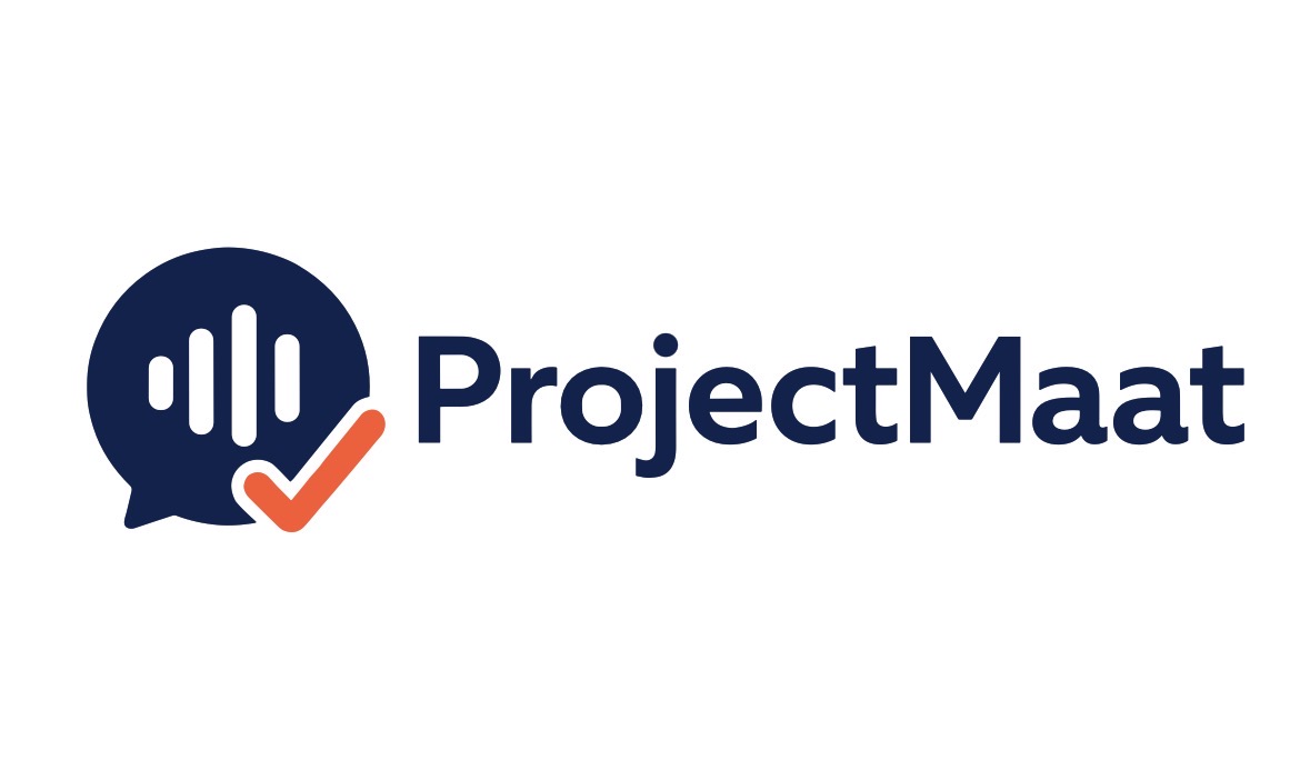Logo van ProjectMaat met een gespreksbubbel en vinkje, afgeronde klus meterkastvernieuwing Ede door SEO Lokaal met Hager groepenkast.